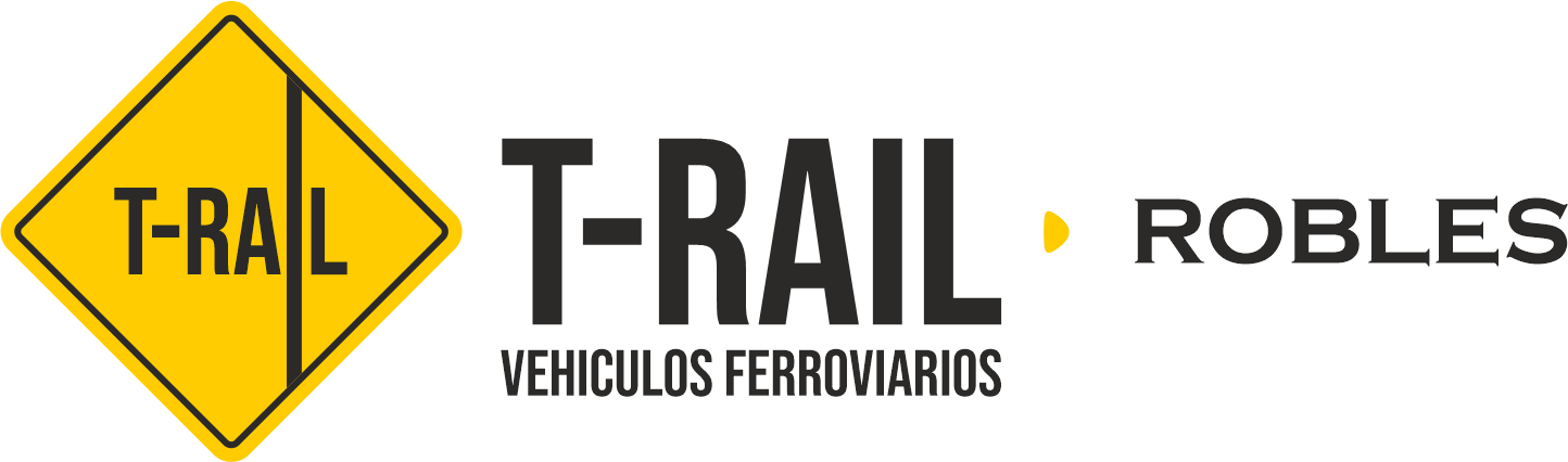 T-Rail Robles logo, specialized section in the development of railway vehicles of our company